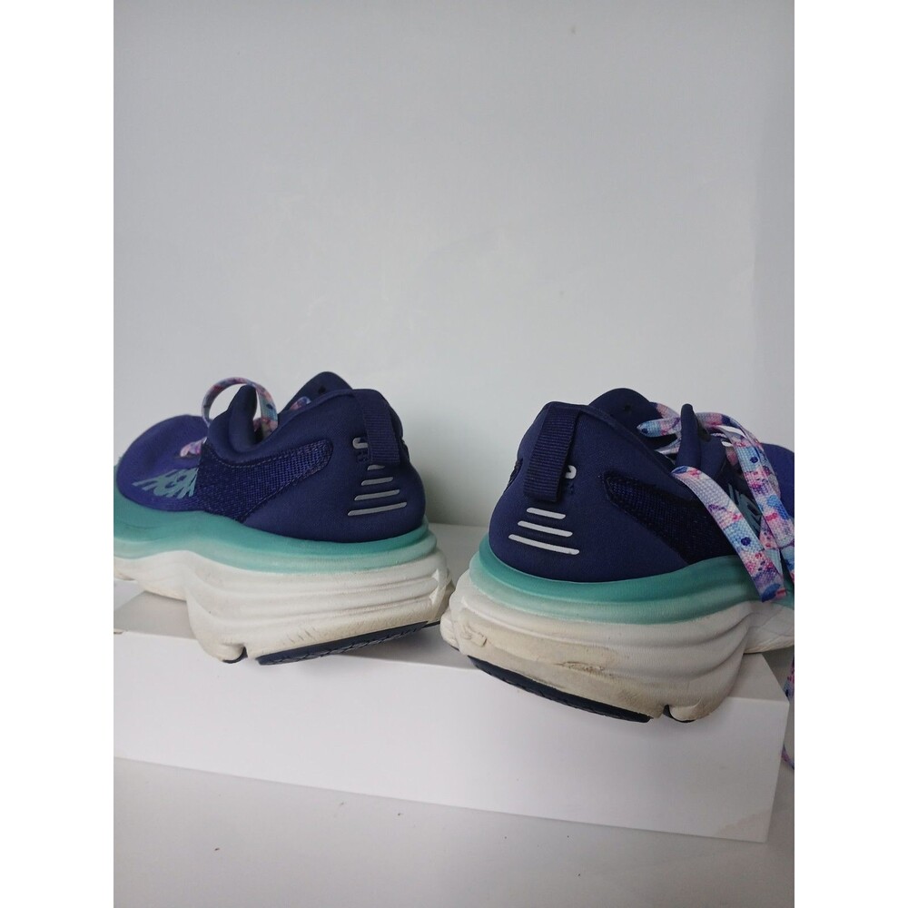 HOKA One One Running Shoes Women's Blue Purple Turquoise Athletic Sneakers - Picture 7 of 10